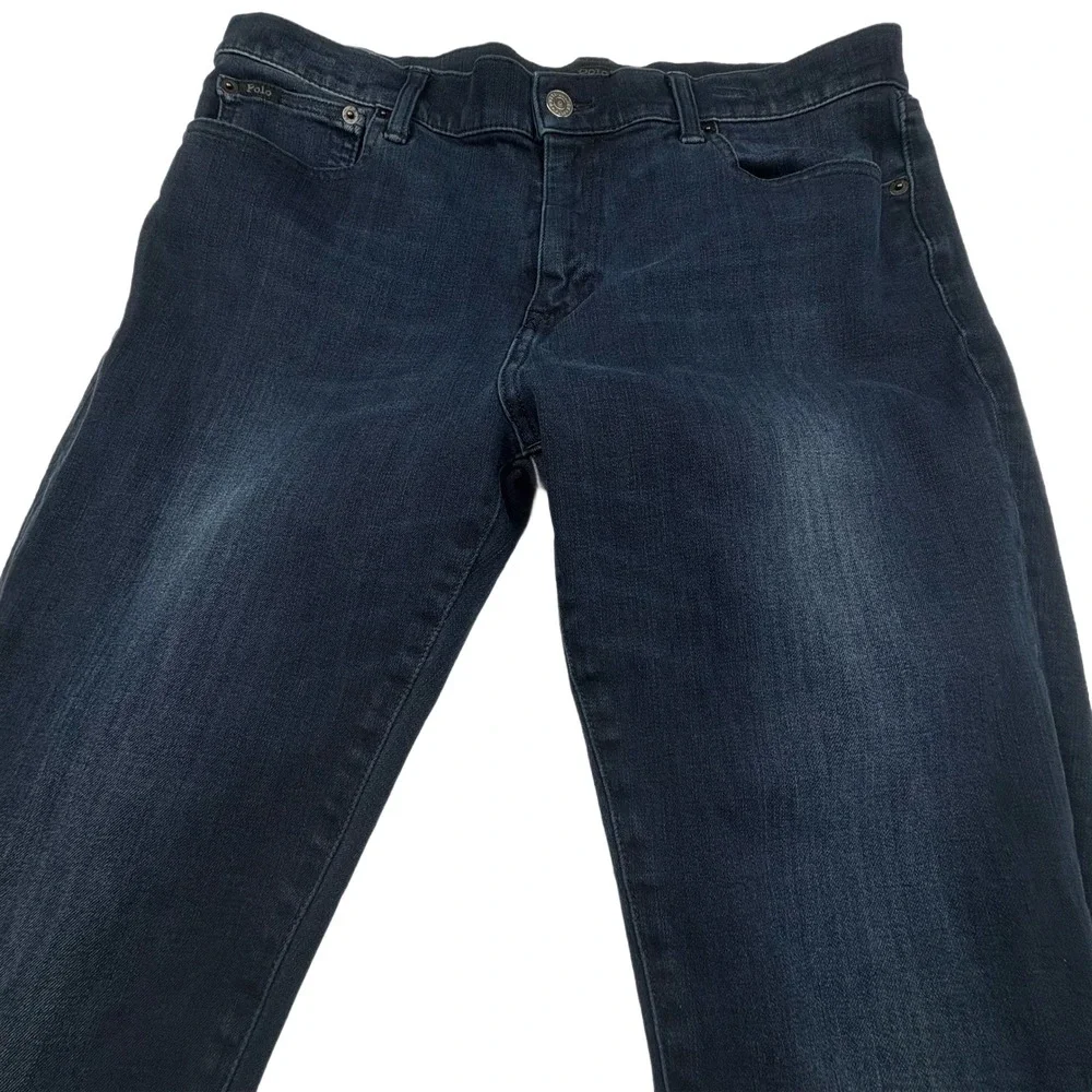 Lauren R.L. Tompkins Skinny Jeans Women Sz. 32 Dark Wash Designer Comfort Casual